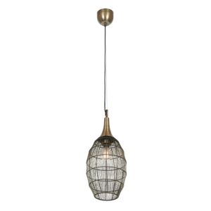 Lampada a sospensione rustica di bronzo, Rins