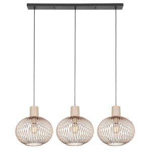 Lampada a sospensione industriale beige, Gjalt