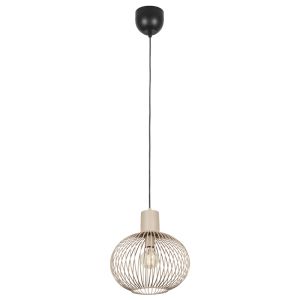 Lampada a sospensione industriale beige, Gjalt