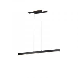 Lampada a sospensione moderna nera, Thyra, 44W, 3000K LED