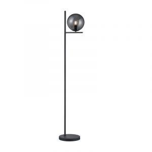 Lampada da terra moderna antracite, Silkis, con interruttore