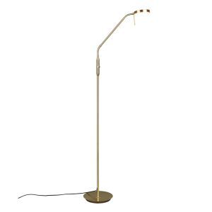 Lampada ad arco moderna in ottone, Bilge, 12W, colore regolabile LED, con interruttore