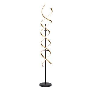 Lampada da terra design in ottone, Sylvian, 32W, bianco regolabile tra caldo e freddo LED, controllo touch