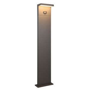 Lampione da giardino solare moderno antracite, Nesrin, 5W, white switch LED, IP65