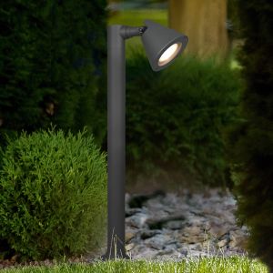 Lampada da tavolo da esterno moderna antracite, Yannik, IP44