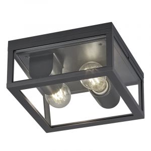 Lampada da esterno industriale antracite, Sanna, IP44