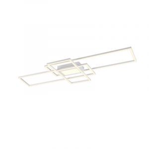 Plafoniera moderna bianca, Retan, 60W, bianco regolabile tra caldo e freddo LED, con telecomando