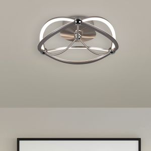 Plafoniera moderna in nichel, Remy, 20W, 3000K LED