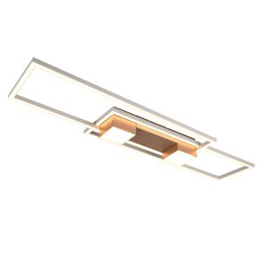 Plafoniera design marrone, Sohaib, 37W, bianco regolabile tra caldo e freddo LED, dimmer in 3 fasi