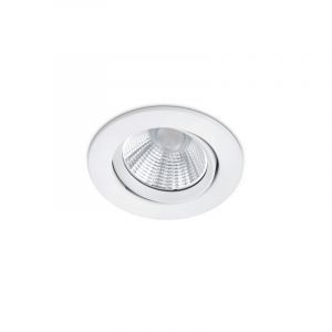 Faretto da incasso per bagno moderno bianco, Imani, 5W, 3000K LED, IP23