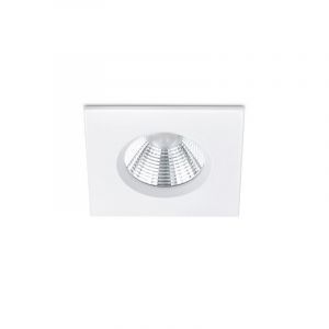 Faretto da incasso per bagno moderno bianco, Iman, 5W, 3000K LED, IP65