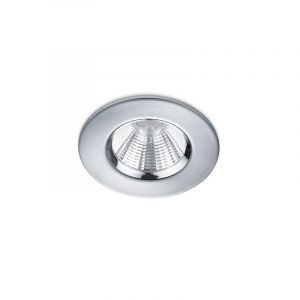 Faretto da incasso per bagno moderno cromato, Iman, 5W, 3000K LED, IP65