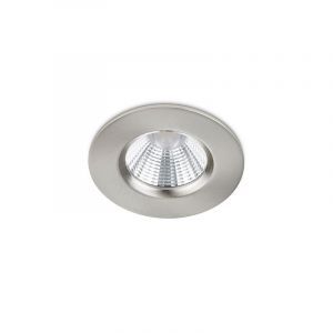 Faretto da incasso per bagno moderno in nichel, Iman, 5W, 3000K LED, IP65
