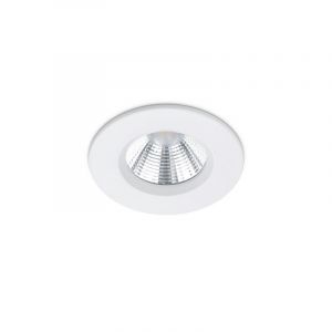 Faretto da incasso per bagno moderno bianco, Iman, 5W, 3000K LED, IP65