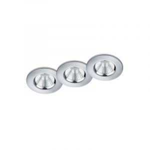 Faretto da incasso per bagno moderno cromato, Iman, 5W, 3000K LED, IP65