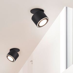 Plafoniera moderna nera, Jorno, 3,5W, 3000K LED