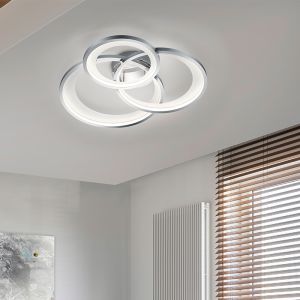 Plafoniera moderna cromata, Kendi, 36W, 3000K LED