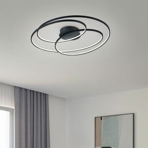 Plafoniera moderna nera, Sabra, 50W, 3000K LED