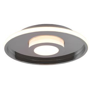 Lampada da soffitto da bagno moderna cromata, Kayla, 35W, 3000K LED, IP44