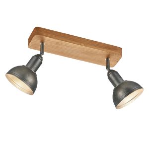 Faretto da soffitto vintage in nichel, Amarey