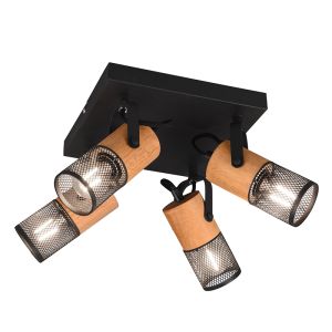 Faretto da soffitto vintage nero, Jessica