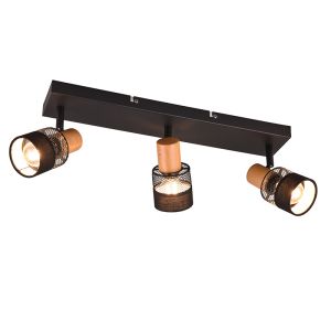 Faretto da soffitto retrò nero, Solmaz