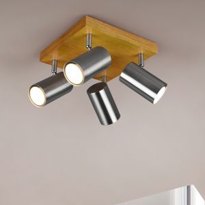 Faretto da soffitto moderno in nichel, Kaso