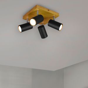 Faretto da soffitto moderno nero, Kaso