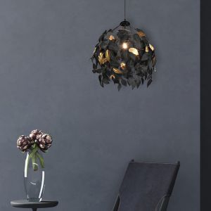 Lampada a sospensione retrò nera, Urwa
