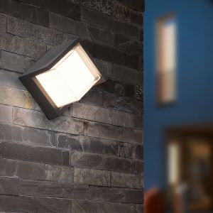 Lampada da esterno bianca in plastica, Riekje, 8W, 3000K LED, IP54