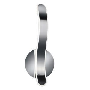 Applique da parete design cromata, Resy, 11W, 4000K LED, dimmer in 3 fasi