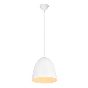Lampada a sospensione semisfera moderna bianca, Ingmar