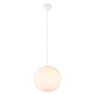 Lampada a sospensione beige in tessuto, Vijay