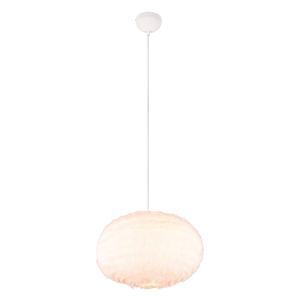 Lampada a sospensione beige in tessuto, Vijay