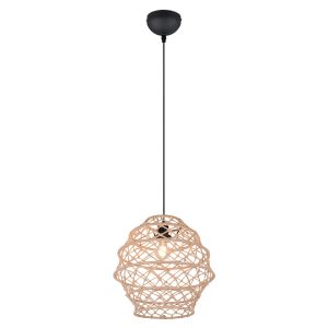 Lampada a sospensione rustica marrone, Liduina