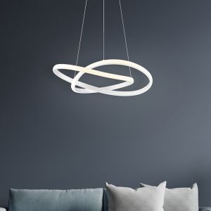 Lampada a sospensione moderna bianca, Aby, 27W, 4000K LED