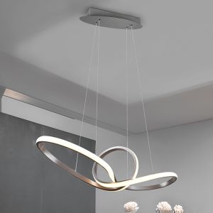 Lampada a sospensione moderna in nichel, Jonny, 28W, 3000K LED