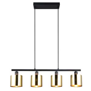 Lampada a sospensione design dorata, Loeka