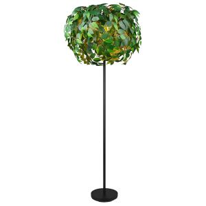 Lampada da terra design verde, Urwa, con interruttore