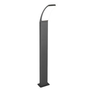 Lampada da esterno moderna antracite, Popke, 12,5W, 4000K LED, IP44