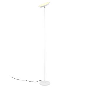 Lampada da terra moderna bianca, Shahid, 17W, bianco regolabile tra caldo e freddo LED, controllo touch