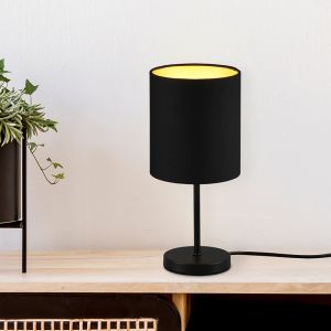 Lampada da tavolo moderna dorata, Zoe, con interruttore