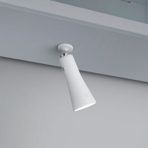 Lampada da tavolo bianca metallo, Remko, 2W, 3000K LED, controllo touch
