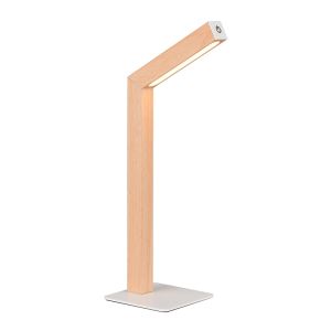 Lampada da tavolo ricaricabile legno moderna, Reijer, 2W, 3000K LED, controllo touch