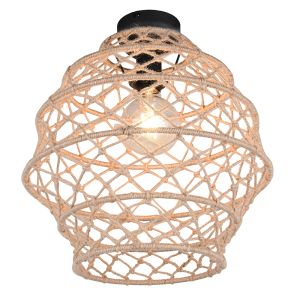Lampada da soffitto rustica marrone, Liduina