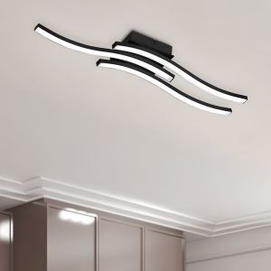 Plafoniera moderna nera, Go, 5W, 3000K LED