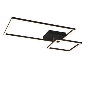 Plafoniera moderna nera, Binc, 25W, 4000K LED, dimmer in 3 fasi
