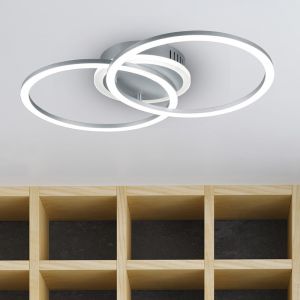 Plafoniera moderna tortora, Semira, 25W, 3000K LED