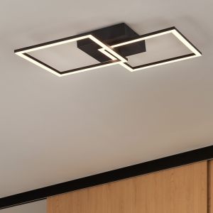 Plafoniera moderna nera, Margaux, 20W, 3000K LED