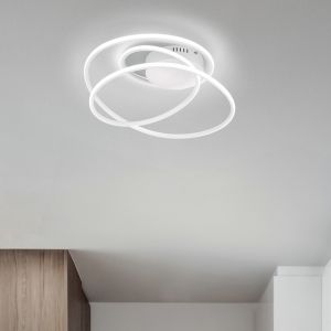 Plafoniera design bianca, Marell, 36W, 4000K LED, dimmer in 3 fasi